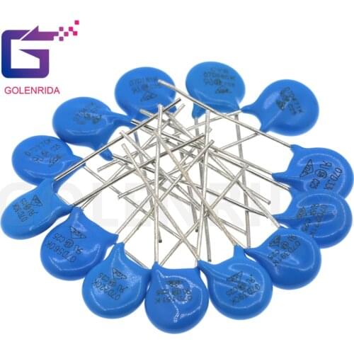 50pcs varistor 07D180K 07D220K 07D270K 07D330K 07D390K 07D470K 07D560K 07D680K piezoresistor 18K 22K 27K 33K 39K 47K 56K 68K