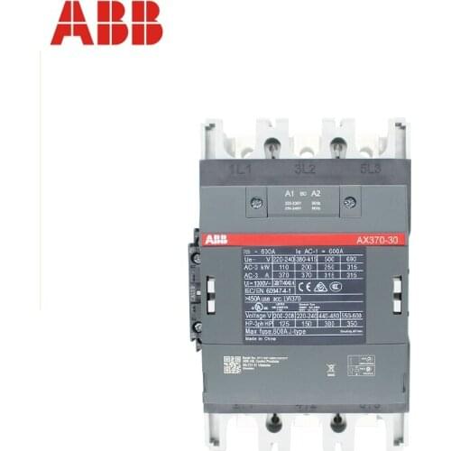 ABB 3-ploe contactors AX series 1NC & 1NO 50HZ/60HZ 24V~440V 370A AX370-30-11