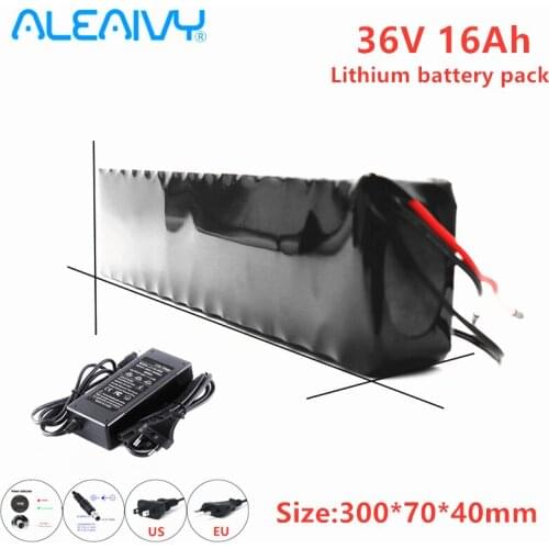 E Bike 36V 16Ah Battery E-Bike Battery Pack 18650 Li-Ion Battery 600W High Power Fiido D1 D2 E-bike Bicycle Scooter Motor New