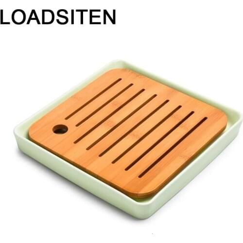 Bandeja Puer China Sunum Tepsi Container Teaware Chinese Serviertablett Table Holder Serving Gongfu Kung Fu Tea Tray