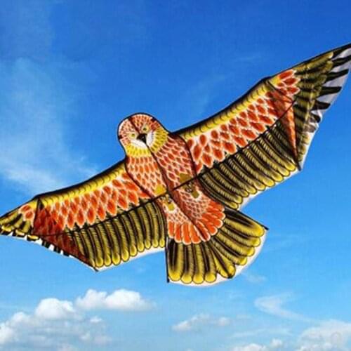 Free shipping high quality 2m gold eagle kite nylon ripstop kite with handle line chinese kites weifang kites factory wholesale