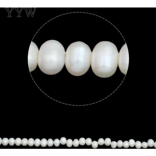 Cultured Rice Freshwater Pearl Beads natural white 6-7mm Approx 0.8mm Sold Per Approx 14.7 Inch Strand