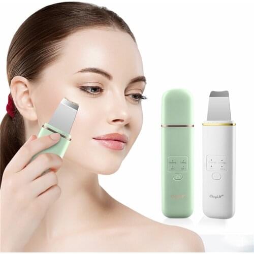 CkeyiN Ems Ultrasonic Vibration Eletrice Face Peeling Shovel Facial Cleaning Skin Scrubber Wrinkles Reduce Blackhead Removal