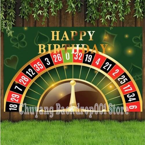 Playing Cards Photo Background Club Diamond Hearts Spade A Pattern Adult Birthday Party Backdrop Dinner Wine Table Decor Poster