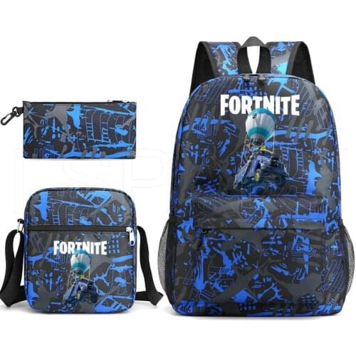 MINECRAFT Styles 3Pcs/Set Backpacks With Pen Case Shoulder Bag For School Teenager Laptop Travel School Bags Unisex Rucksack