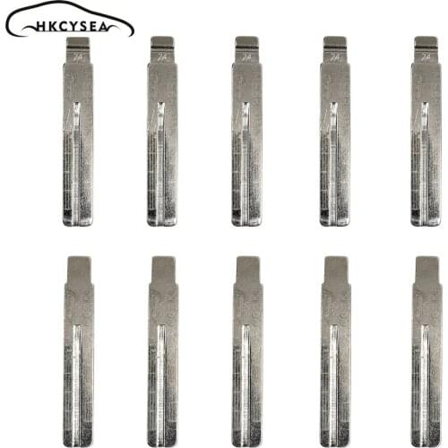 HKCYSEA NO.24 Engraved Line Key Blade Blank Scale Shearing Teeth Uncut Key Blade 24# NE66 for Volvo S80