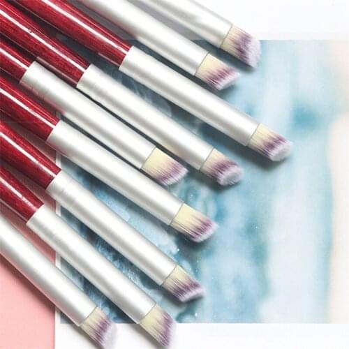 2/3/5pcs Nail Ombre Brush Nail Art Painting Pen Brush UV Gel Polish Gradient Color Nylon Hair Wood Handle Nail Drawing Pen