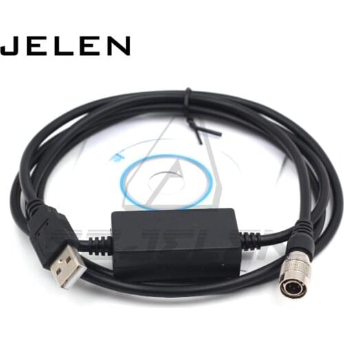 Hirose connector 6pin to USB connector for Topcon USB data cable for Topcon Sokkia total station fit Win7/8/10 system