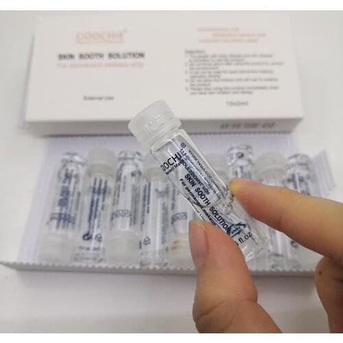 New 10*2ml Goochie Skin Sooth Solutions Permanent Makeup Tattoo Fixing Agent Painless Agent For Eyebrow Lipstick Tattoo Soothing