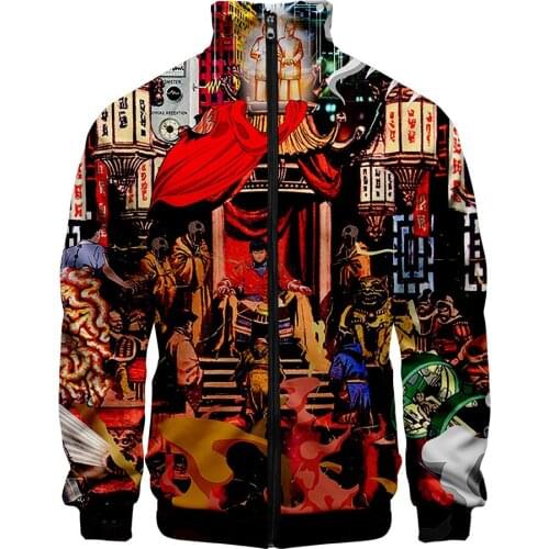 2021 Latest AKIRA 3D Print Stand Collar Hoodie Hip Hop Men Women Zipper Hoodies Jacket Sweatshirts Clothes