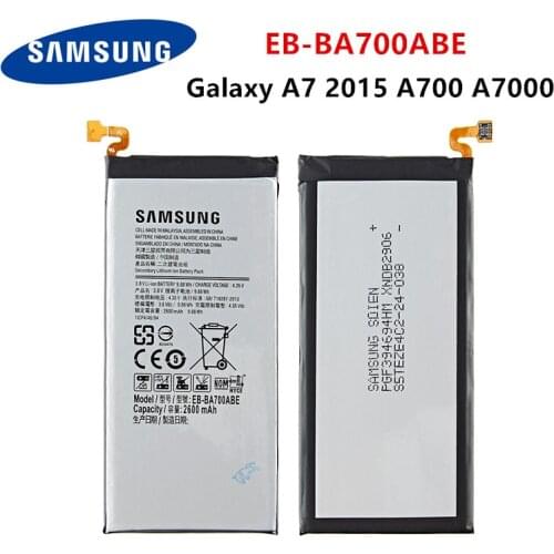 SAMSUNG Orginal EB-BA700ABE 2600mAh Battery For Samsung Galaxy A7 2015 A700FD SM-A700 A700L A700F/H/S A700K A700YD A7000 A7009