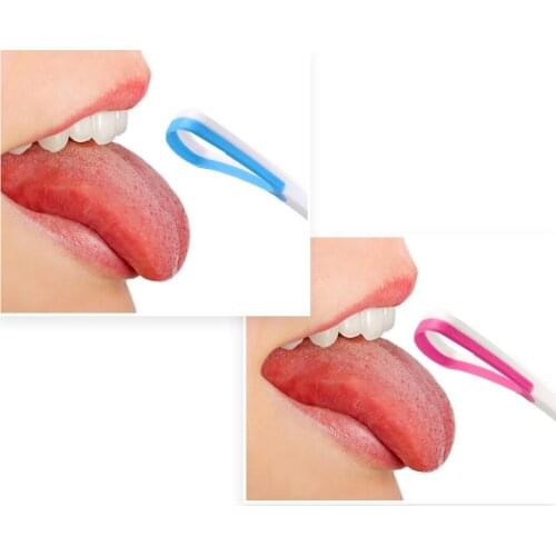 1pcs Tongue Brush Plastic Tongue Cleaner Scraper Brand Cleaning Tongue Scraper For Oral Hygiene Keep Fresh Breath Mouth Cleaning