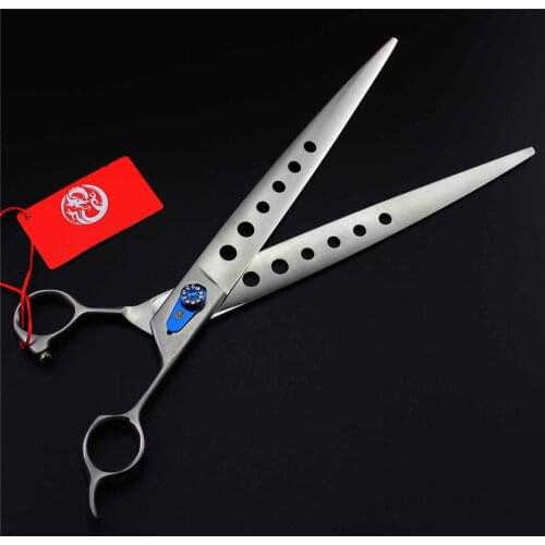 Professional Pet Grooming Scissors 10 inch Premium Sharp Edge Dog Hair Cutting Shears Straight Haircut JP440C +Case High Quality