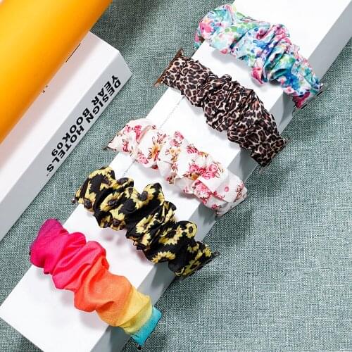 Solo loop Strap for apple watch band 44mm 42mm 40mm 38mm iwatch band Scrunchie bracelet belt correa apple watch serie 6 se 5 4 3