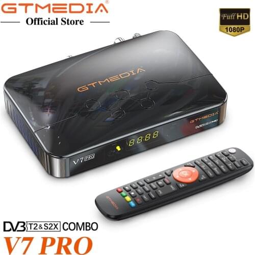 GTMEDIA V7 PRO Satellite TV Receiver 1080P FHD DVB-S2/S2X Tuner H.265 10Bit With USB WiFi Decoder Support Multi Stream CA no app