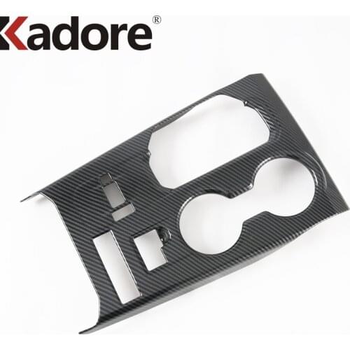 For Toyota Highlander Hybrid 2021 2022 Carbon Fiber Style Gear Shift Panel Cover Trim Stickers Car Interior Accessories LHD