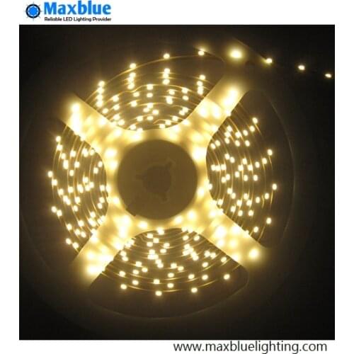 SMD3014 LED Strip Side View 5M DC24V , Single White LED 10-12lm, Non waterproof 8mm Width Edge Lighting LED Strip