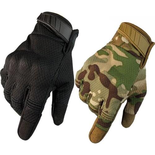 Multicam Camo Touch Screen Tactical Gloves Military Army Combat Full Finger Outdoor Climbing Bicycle Paintball Men Gloves
