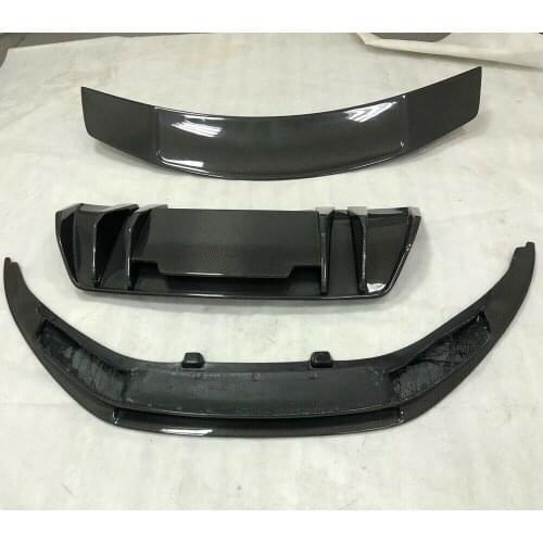 Carbon Rear Bumper Lip Diffuser Spoiler Body kits Fit For Audi R8 V8 V10 16-19