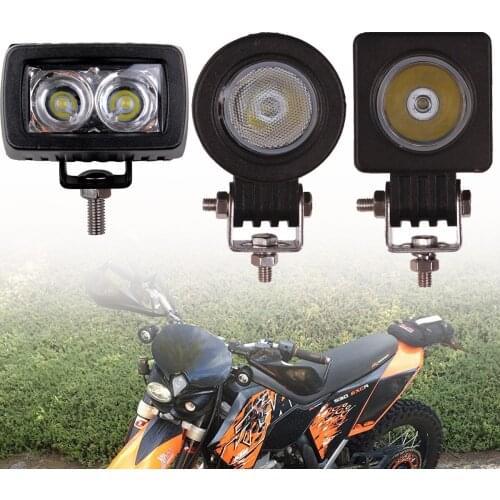 1PC 10W LED WORK LIGHT OFFROAD SPOT FLOOD 12V 24V CAR MOTORCYCLE 4X4 BICYCLE ATV RZR 4WD AUXILIARY DRIVING FOG LAMP HEADLIGHT