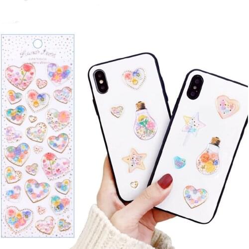 1 pcs Stationery Stickers Dream 3D Gold Epoxy Diary Planner Decorative Mobile Stickers Scrapbooking DIY Craft Stickers