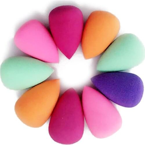 10pcs Mini Makeup Sponge puff Water Drop Shape Makeup Soft Foundation puff Fashion Hydrophilic Foundation Sponge Cosmetic Puffs