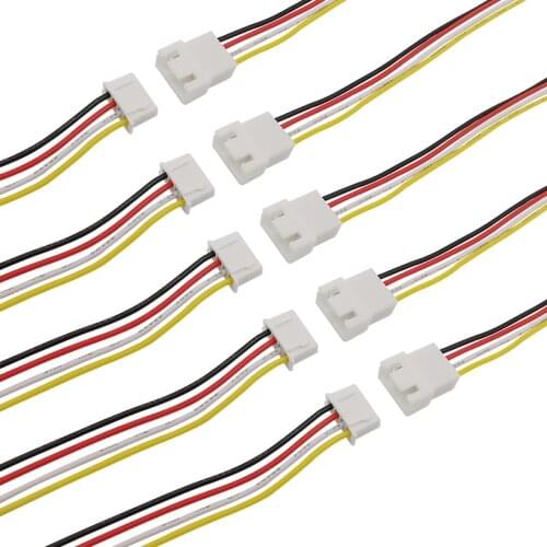 2/5/10 Pairs JST XH2.54 2.54 4 Pin Male Female Wire Cable Connector JST 2.54 4P Plug Socket Connector 26AWG