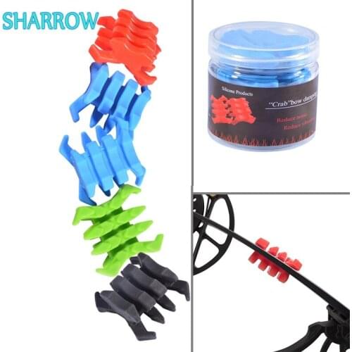 2pcs Rubber Bow Stabilizer Bow Limbs Damper Absorber Shock Vibration Outdoor Archery Compound Bow Shooting Hunting Accessories