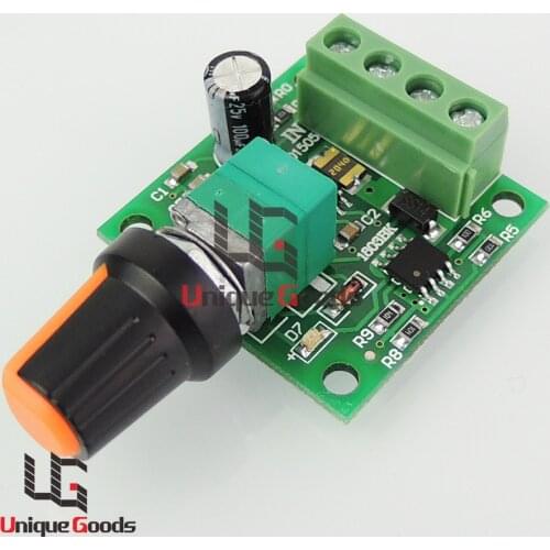 Free Shipping 1.8V 3V 5V 6V 12V 2A DC 2A Motor Speed Switch Controller PWM Self-recovery Fuse DC Motor Control
