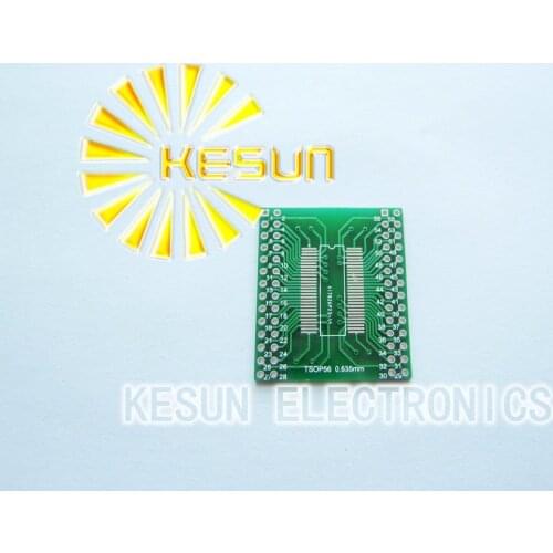 FREE SHIPPING 20PCS TSSOPII TSSOP56 turn DIP56 56pin SDRAM 0.635mm / 0.8mm IC adapter Socket / Adapter plate PCB