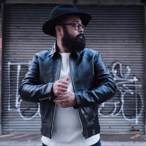 Free shipping.Water dyed soft horseskin jacket.1.2mm thick leather clothes.black quality japanese style biker leather coat