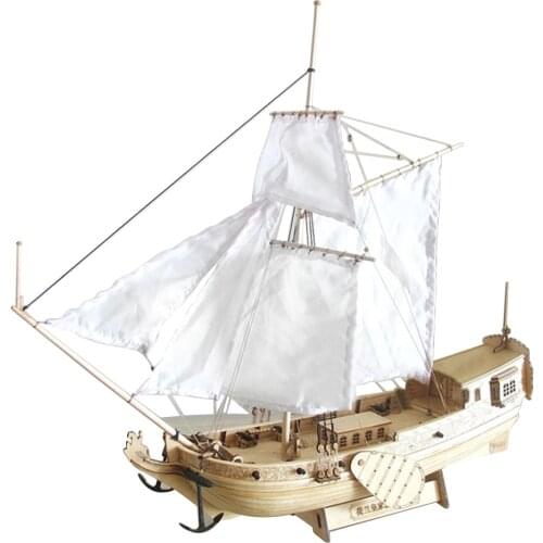1 Set Wooden Sailboat Ship Kit Home DIY Model Decoration Boat Gifts Toy For Kids Birthday Gifts DIY Model Home Decoration
