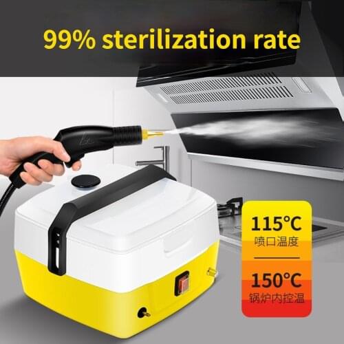 2 In 1 Electric Steam Cleaner Built In Water Tank or Connected with Water Externally 4L Capacity Cleaning Oil Car Wash