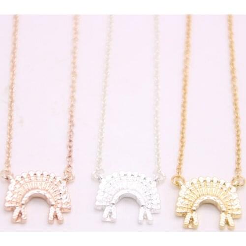 Indian hat pendant necklace Colorful cap pendant necklace designed for women