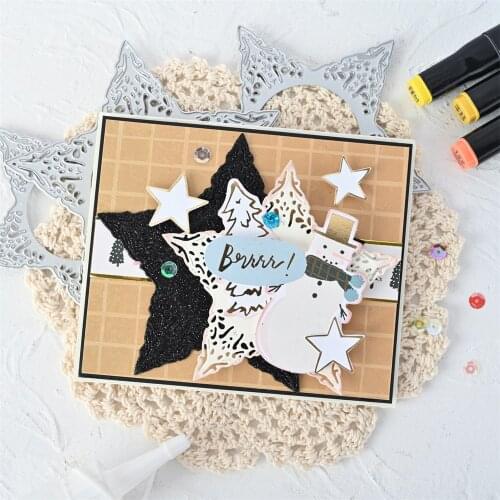 InLoveArts Star Metal Cutting Die Circle Frame Scrapbooking Cards Making Dies Cut Papercraft Embossing Decoration Paper Stencils