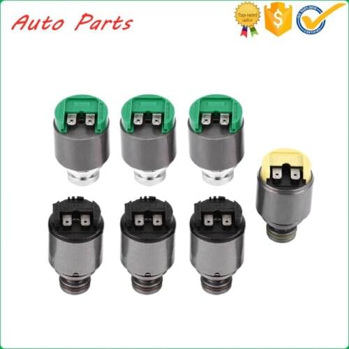 7pcs 5HP19 Pressure Regulator Transmission Solenoids Set Kit for AUDI A6 A8 S4 S6 for RS6 Transmission Solenoid Kit
