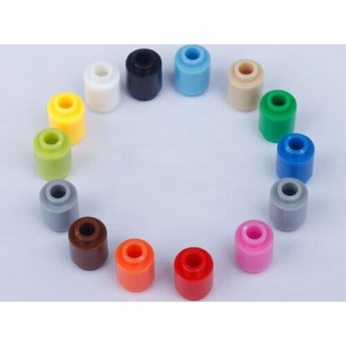 100Pcs Children Toys Round Brick 1X1 DIY Enlighten Block Bricks City Blocks Blocks Toys Assembles Particles Kids Toys Gifts toys