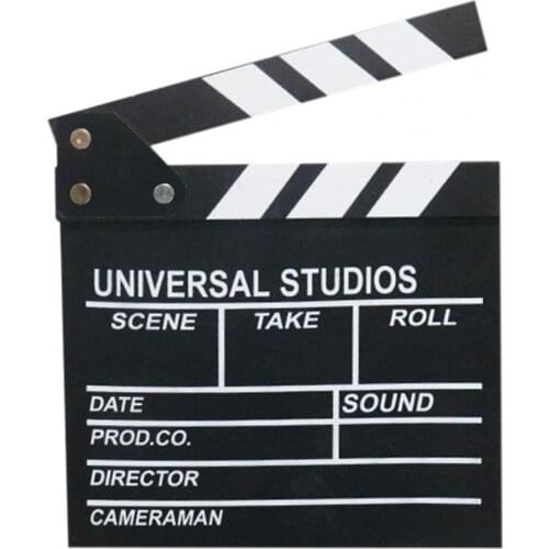 Film Clapboard Lightweight Portable Stable Film Director Clapboard Action Movie Clapper Board for Studio Live