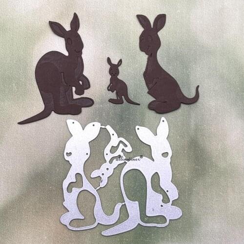 Kangaroo family Metal Cutting Dies for DIY Scrapbooking Album Paper Cards Decorative Crafts Embossing Die Cuts