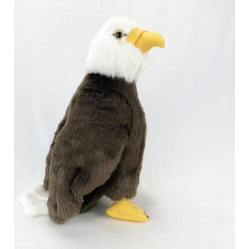 2019 New Bald Eagles Plush Doll Stand Eagle Birds Cute Plush Toy Animal Stuffed Doll For Kid Birthday Gift