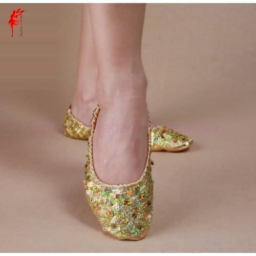 NEW! senior belly dance shoes sequins belly dance shoes for women/gilrs belly dance shoes