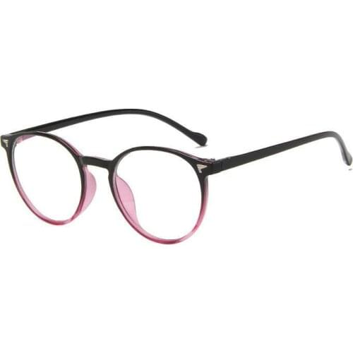 Women men round Blue Light Blocking Glasses Frame Anti Eyestrain Decorative Glasses Light Computer Radiation Protection Eyewear