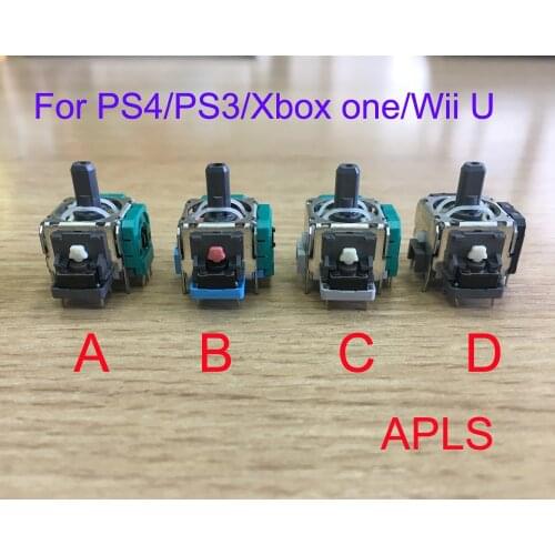 4 Colors Original ALPS Right / Left Joystick 3D Analog Stick Sensor for PS4/PS3/Xbox one/WiiU Controller Dualshock 4 repair part