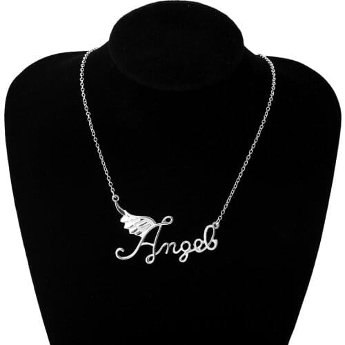 Popular in Europe and The United States, Angel Letters Pendant Necklace As a Gift For Friends