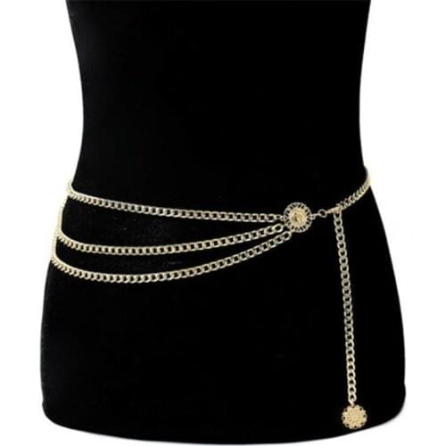 New Women Lady Sexy Silver Waist Back Chain Rhinestone Belly Lower Body Jewelry Belts Hip Chunky Fringes