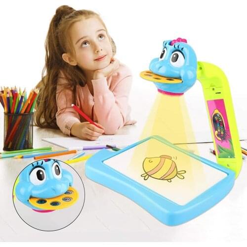 Projector Learning And Drawing Painting Set Kids Drawing Tracing Desk Art Tracing Projector Kit Educational Drawing Set Juguetes