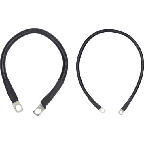 4AWG Ground Live Wire Battery Connection Wire Terminal Kit Power Cord Pure Sine Wave Inverter Battery Black