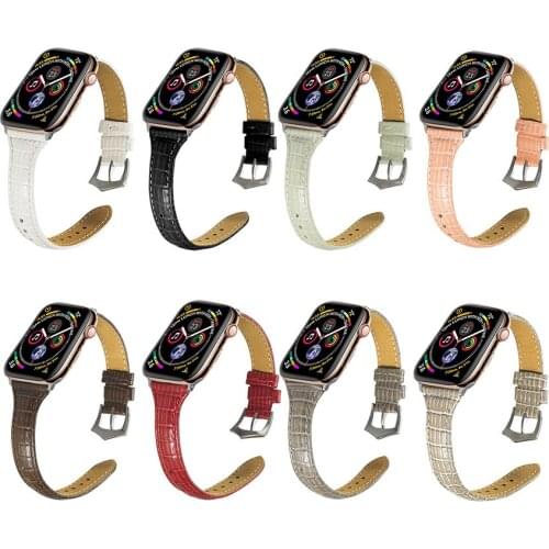 Cow Genuine Leather Strap for Apple Watch Band 44mm 42mm 40mm 38mm watchband iWatch Series 6 5 4 3 2 1 SE Wristband Replacement