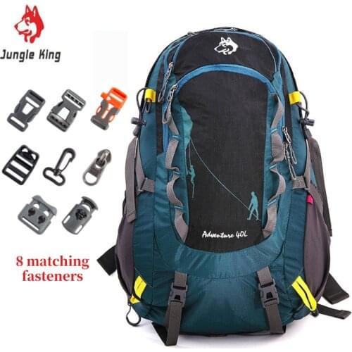 40L Black/Orange/Dark Green men & women outdoor travelling hiking adventure camping waterproof backpack