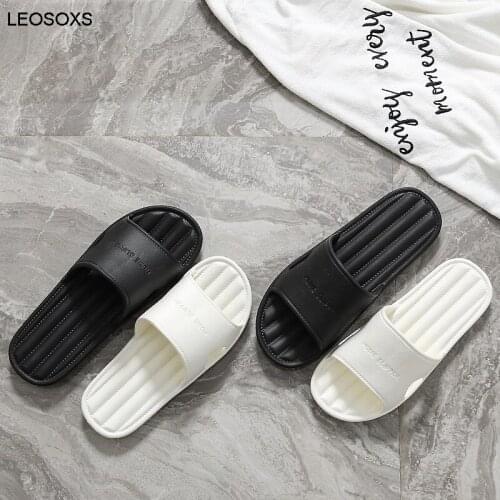 Summer Slippers Female Bathroom Bath Deodorant Non-slip Soft-soled Slippers For Couples At Home Sandals